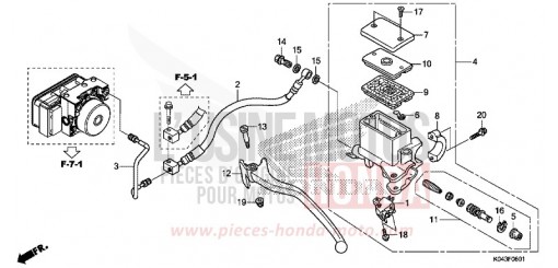 REAR BRAKE MASTER CYLINDER (NSS300A) NSS300AD de 2013